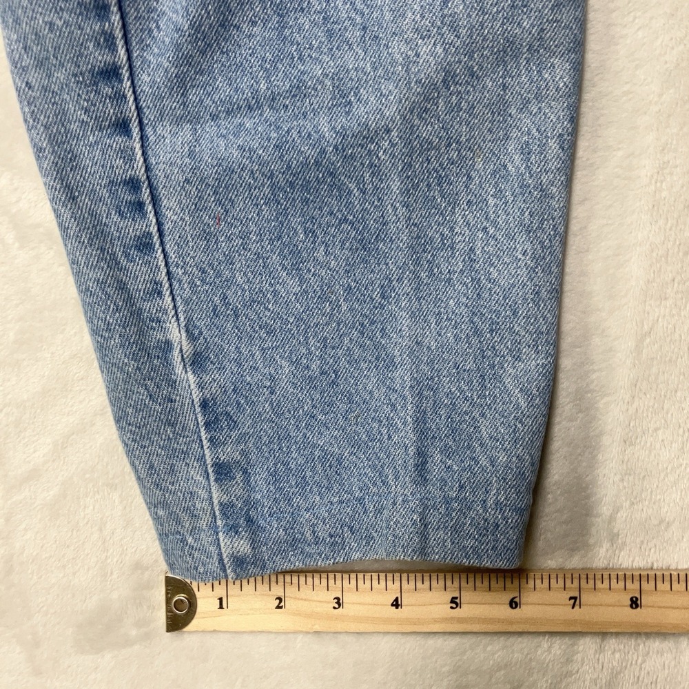 Vintage 80s 90s Abercrombie and Fitch Womens 14 Light Wash High Waist USA Made - Picture 6 of 9